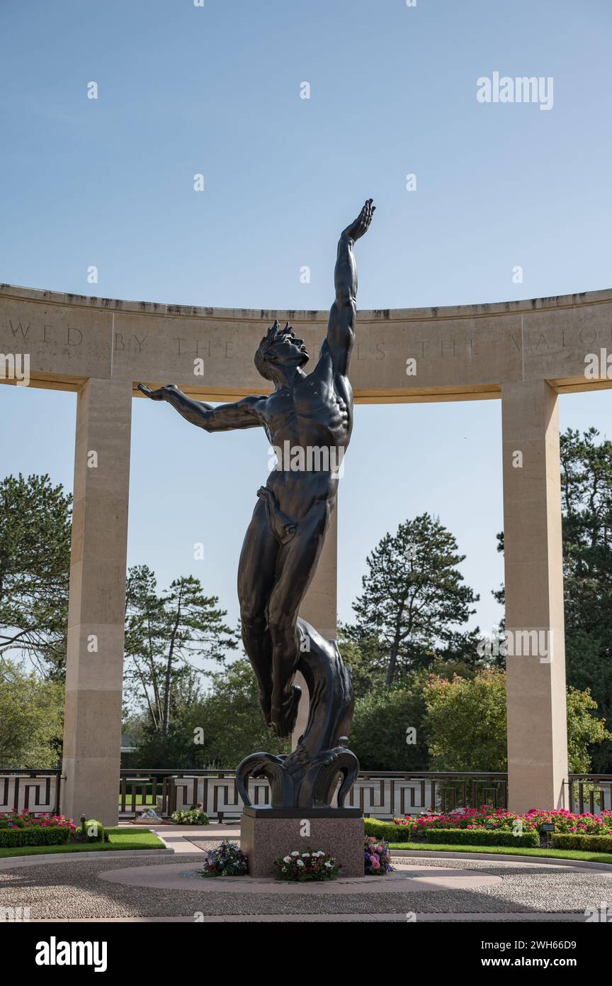 L'esprit de la jeunesse américaine se levant de la vague Banque D'Images