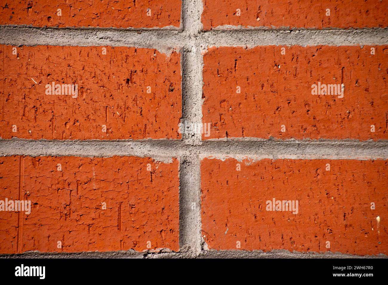 La texture vieillie d'un mur de briques raconte une histoire urbaine, mettant en valeur la beauté altérée et le charme vintage de l'artisanat architectural Banque D'Images