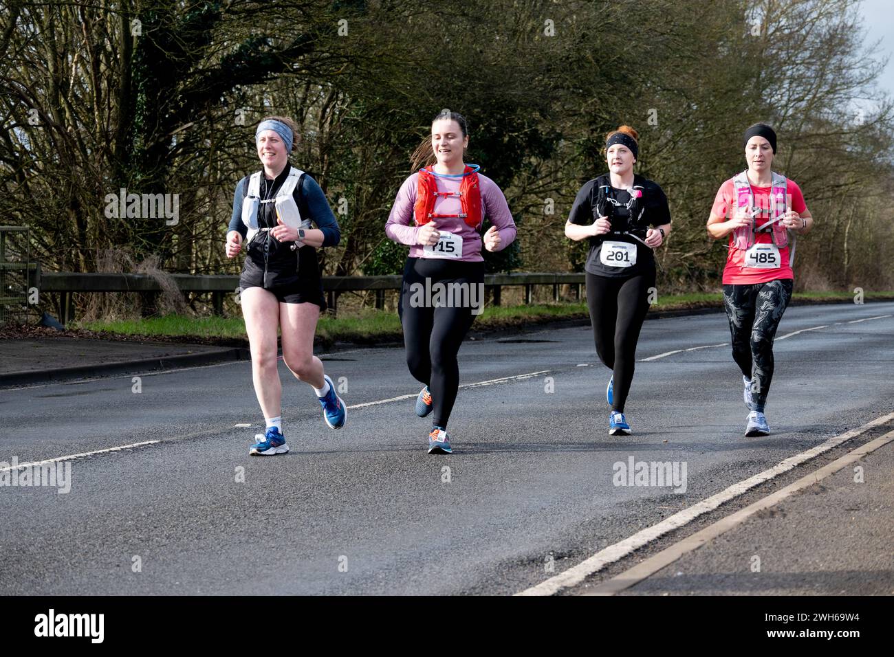 2024 Warwick Half Marathon, Warwickshire, Royaume-Uni Banque D'Images