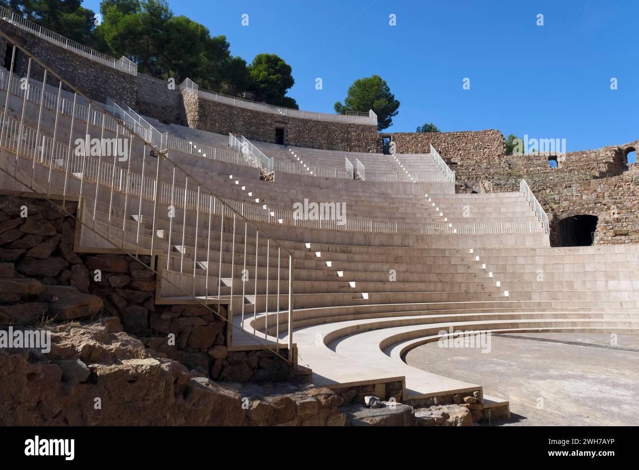 Théâtre romain, Sagunto, Valence, Espagne, Europe Banque D'Images