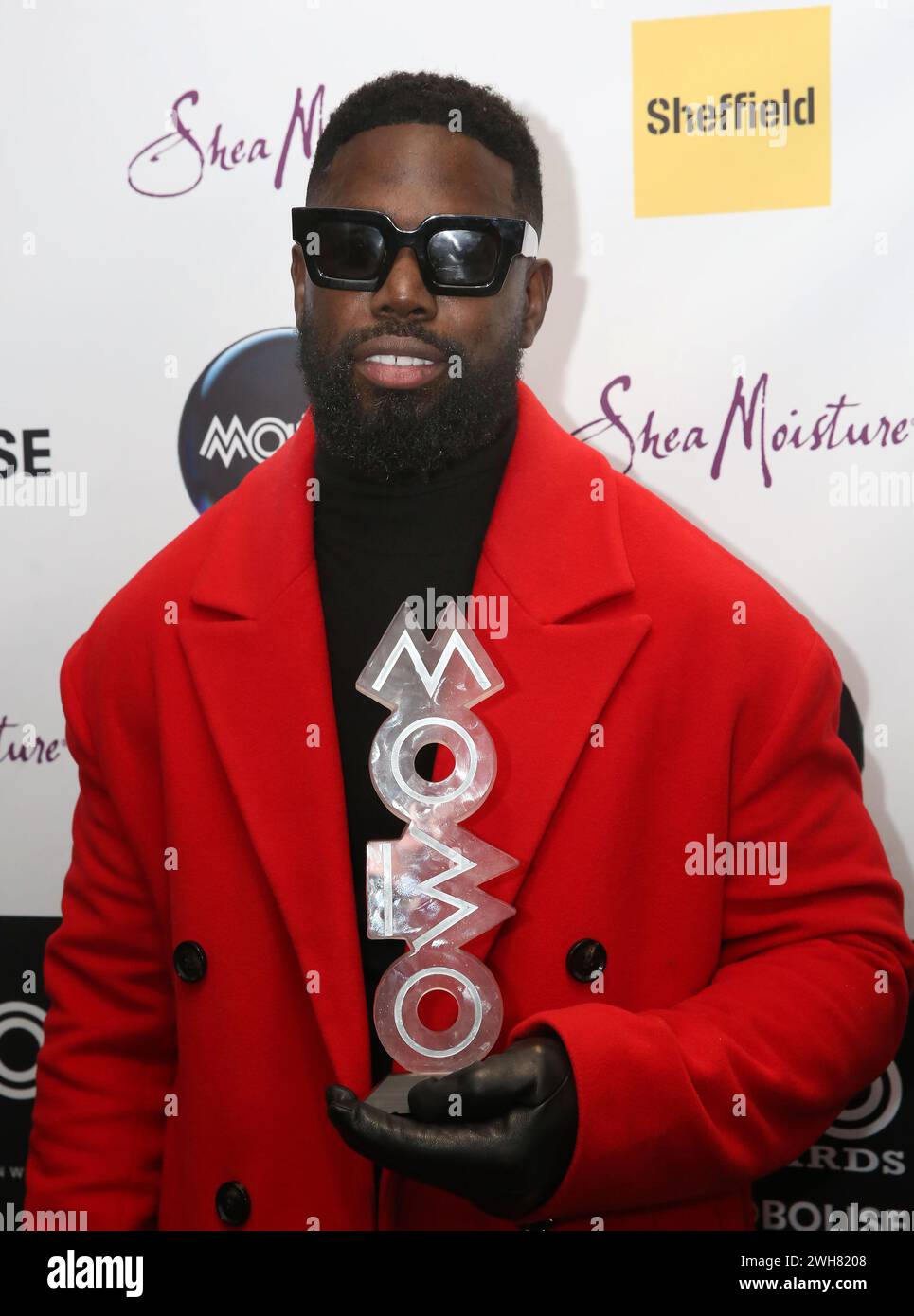 8 février 2024, Sheffield, South Yorkshire, Royaume-Uni : Ghetti - lauréat du prix Pioneer Award lors de la 26e édition du MOBO's à Sheffield, Sheffield, Royaume-Uni, le 7 février 2024. Photo de Glenn Ashley. (Crédit image : © Glenn Ashley/ZUMA Press Wire) USAGE ÉDITORIAL SEULEMENT! Non destiné à UN USAGE commercial ! Banque D'Images