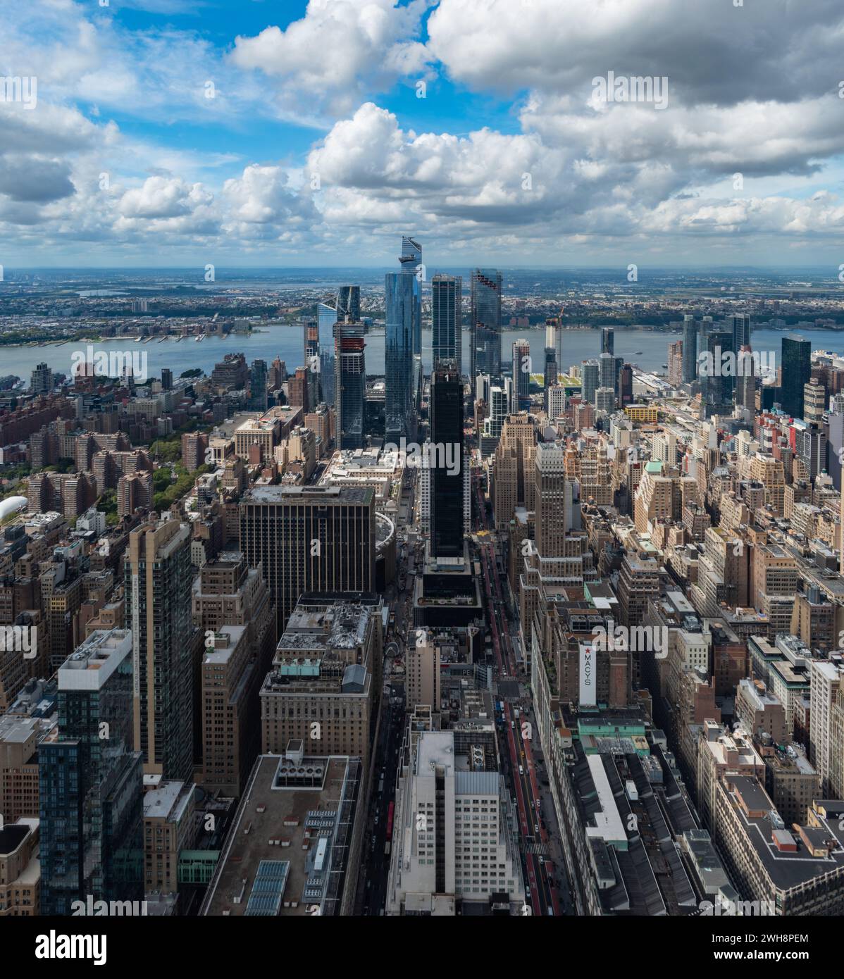 Vue depuis l'Empire State Building - New York City Banque D'Images