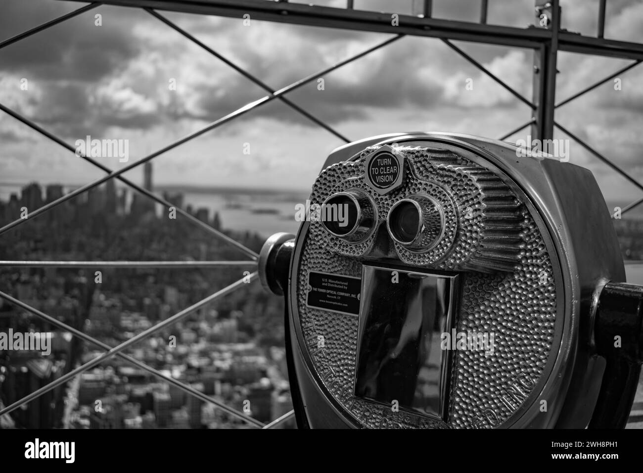 Vue depuis l'Empire State Building - New York City Banque D'Images