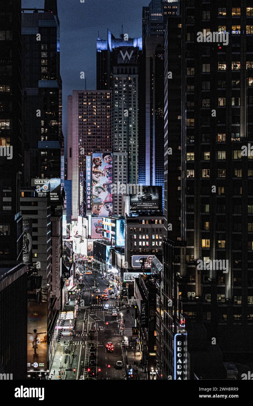 New York City at Night Banque D'Images