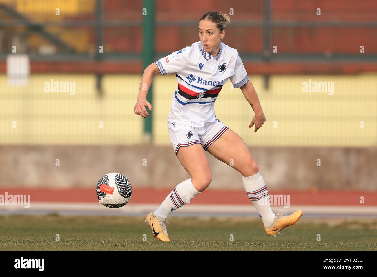 Biella, Italie. 7 février 2024. Rachel Cuschieri de l'UC Sampdoria lors du match Coppa Italia Femminile au Stadio Vittorio Pozzo, Biella. Le crédit photo devrait se lire : Jonathan Moscrop/Sportimage crédit : Sportimage Ltd/Alamy Live News Banque D'Images