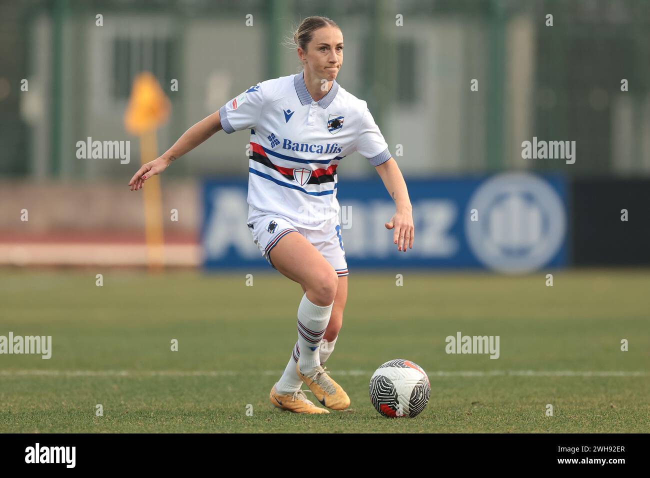 Biella, Italie. 7 février 2024. Rachel Cuschieri de l'UC Sampdoria lors du match Coppa Italia Femminile au Stadio Vittorio Pozzo, Biella. Le crédit photo devrait se lire : Jonathan Moscrop/Sportimage crédit : Sportimage Ltd/Alamy Live News Banque D'Images