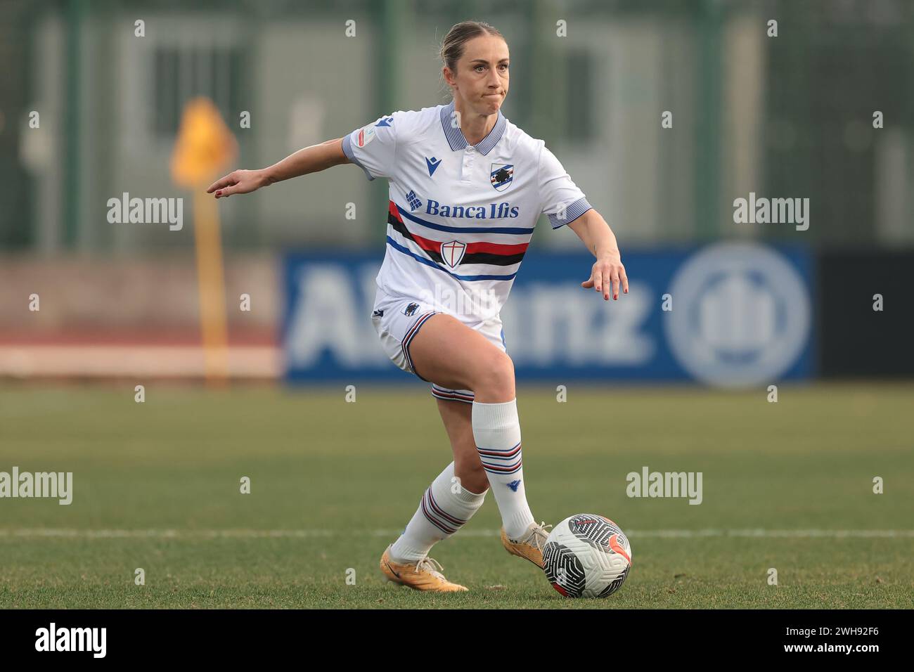 Biella, Italie. 7 février 2024. Rachel Cuschieri de l'UC Sampdoria lors du match Coppa Italia Femminile au Stadio Vittorio Pozzo, Biella. Le crédit photo devrait se lire : Jonathan Moscrop/Sportimage crédit : Sportimage Ltd/Alamy Live News Banque D'Images