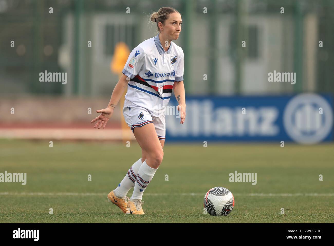 Biella, Italie. 7 février 2024. Rachel Cuschieri de l'UC Sampdoria lors du match Coppa Italia Femminile au Stadio Vittorio Pozzo, Biella. Le crédit photo devrait se lire : Jonathan Moscrop/Sportimage crédit : Sportimage Ltd/Alamy Live News Banque D'Images