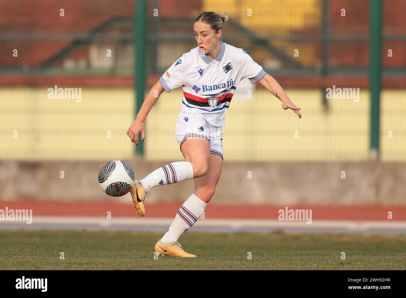 Biella, Italie. 7 février 2024. Rachel Cuschieri de l'UC Sampdoria lors du match Coppa Italia Femminile au Stadio Vittorio Pozzo, Biella. Le crédit photo devrait se lire : Jonathan Moscrop/Sportimage crédit : Sportimage Ltd/Alamy Live News Banque D'Images