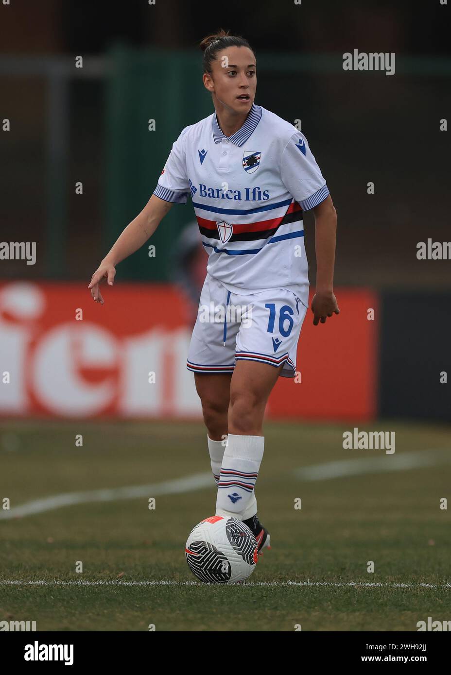 Biella, Italie. 7 février 2024. Martina Brustia de l'UC Sampdoria lors du match Coppa Italia Femminile au Stadio Vittorio Pozzo, Biella. Le crédit photo devrait se lire : Jonathan Moscrop/Sportimage crédit : Sportimage Ltd/Alamy Live News Banque D'Images