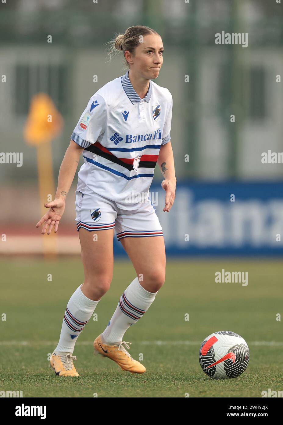 Biella, Italie. 7 février 2024. Rachel Cuschieri de l'UC Sampdoria lors du match Coppa Italia Femminile au Stadio Vittorio Pozzo, Biella. Le crédit photo devrait se lire : Jonathan Moscrop/Sportimage crédit : Sportimage Ltd/Alamy Live News Banque D'Images