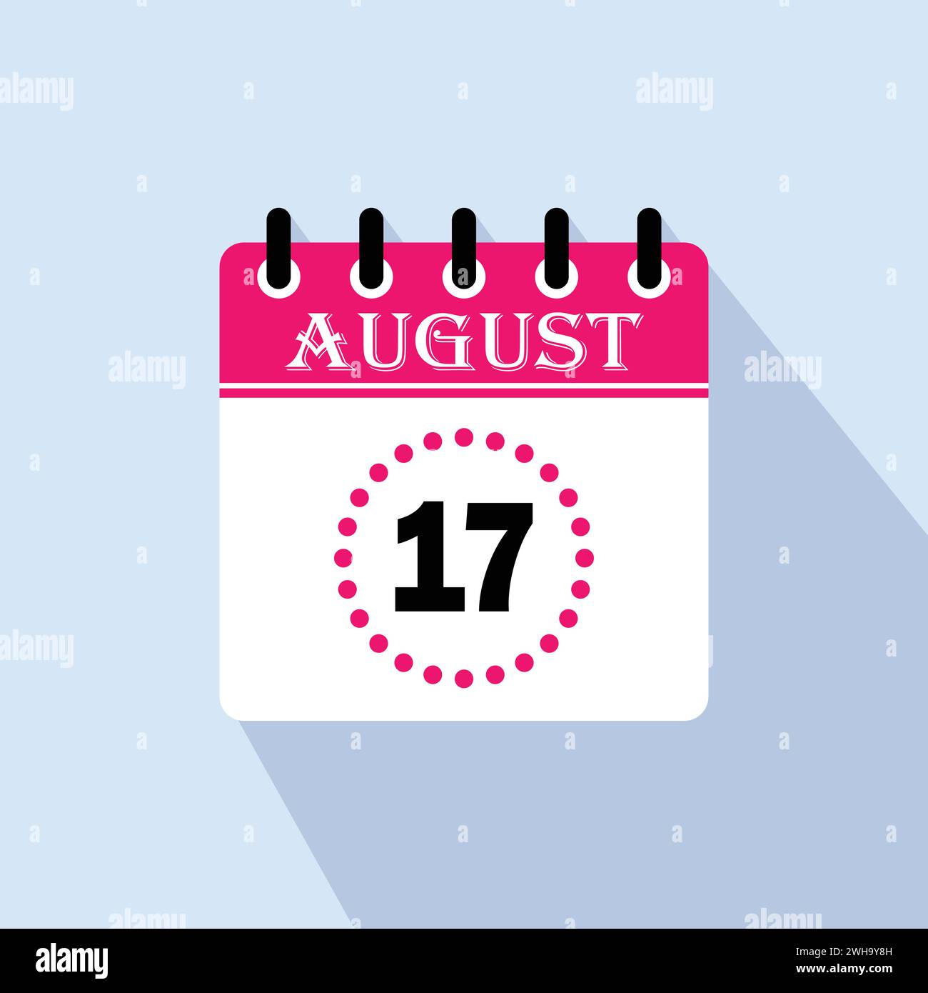 Calendrier août Banque d'images vectorielles - Alamy