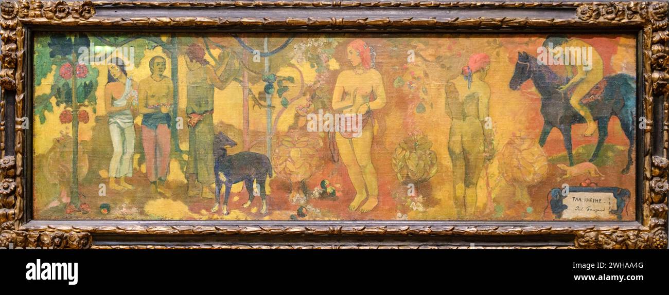 FAA Iheihe, Paul Gauguin , 1898, huile sur toile, Galerie nationale, Londres, Angleterre, Grande-Bretagne Banque D'Images