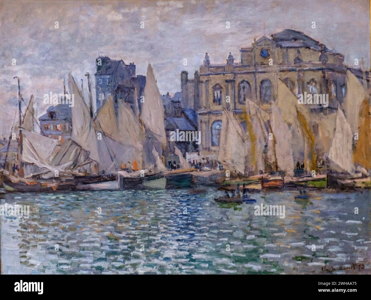 Claude Monet, le Musée du Havre, 1873, huile sur toile, Galerie nationale, Londres, Angleterre, Grande-Bretagne Banque D'Images