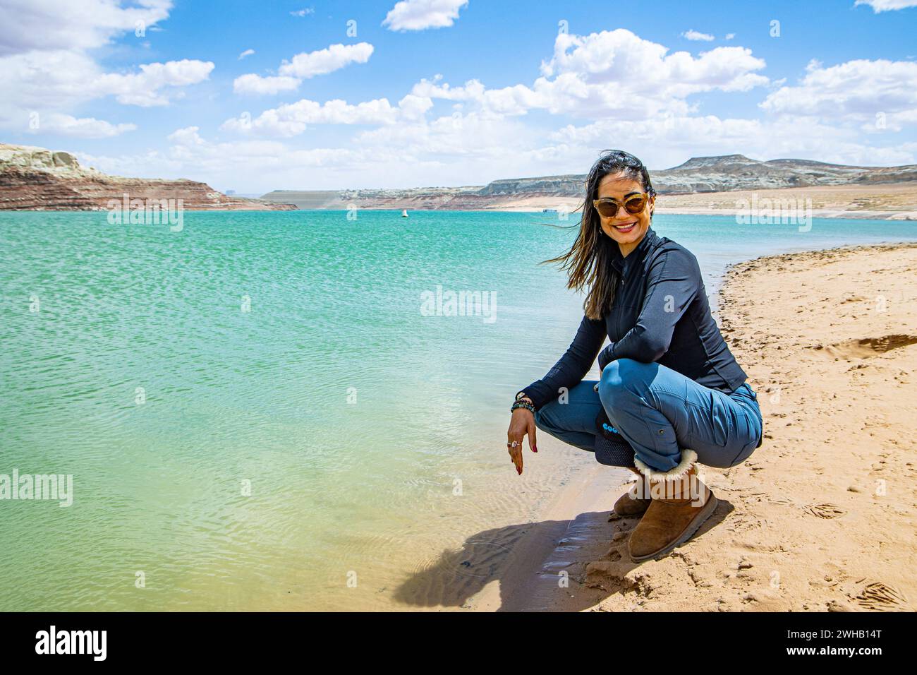 Le lac Powell, Arizona Banque D'Images