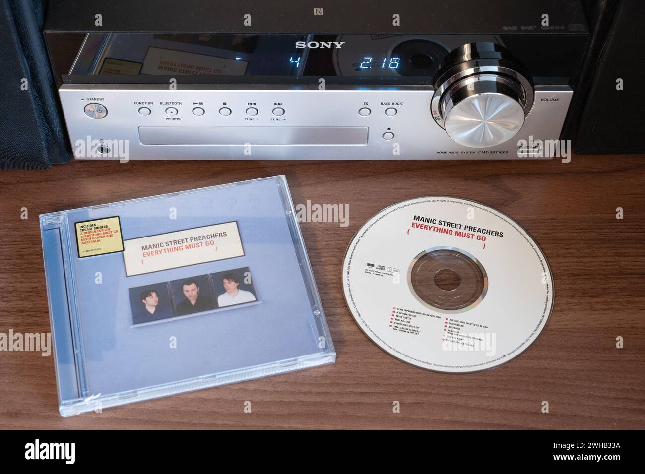 Everything Must Go Albums de Manic Street Preachers Everything Must Go Everything Must Go Albums de Manic Street Preachers Everything Must Go Sorti à l'apogée de Britpop au milieu des années 1990 Banque D'Images