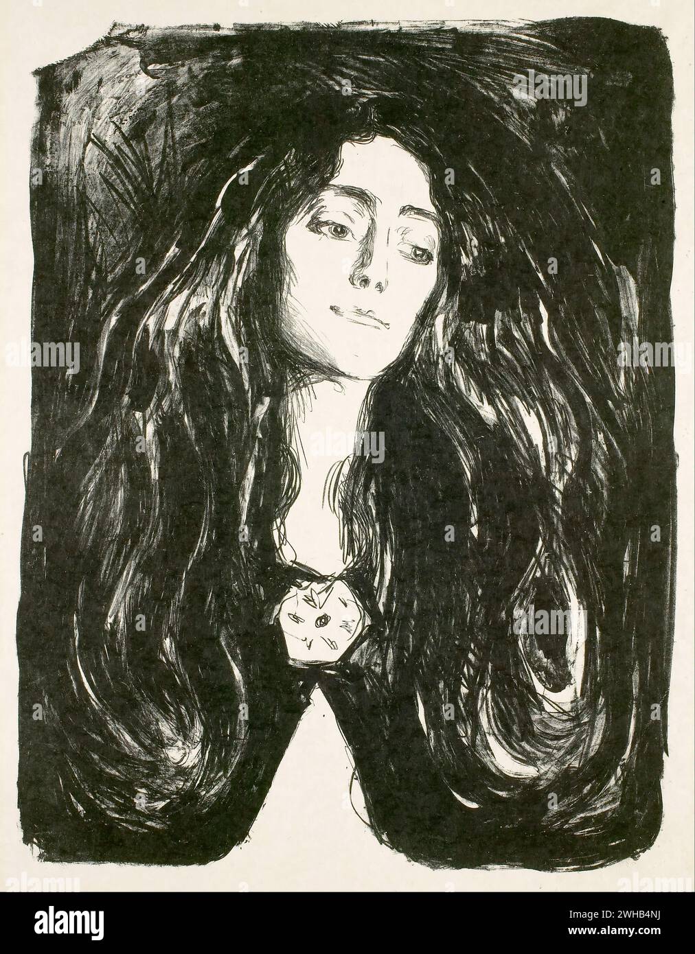 Edvard Munch (1863-1944) - norvégien - Expressionnisme - la broche ; eva mudocci [1903/1 Banque D'Images