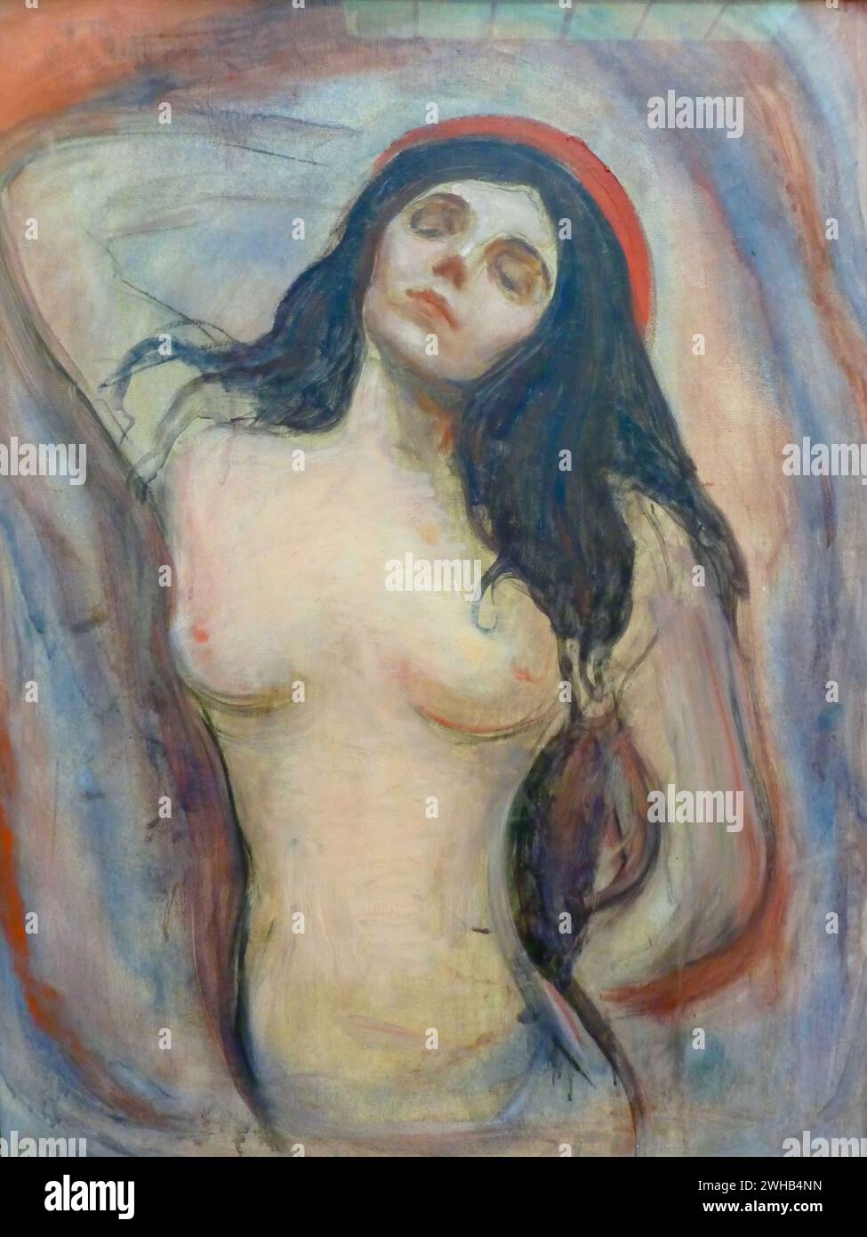 Edvard Munch (1863-1944) - norvégien - Expressionnisme - madone (1893-95/1 Banque D'Images