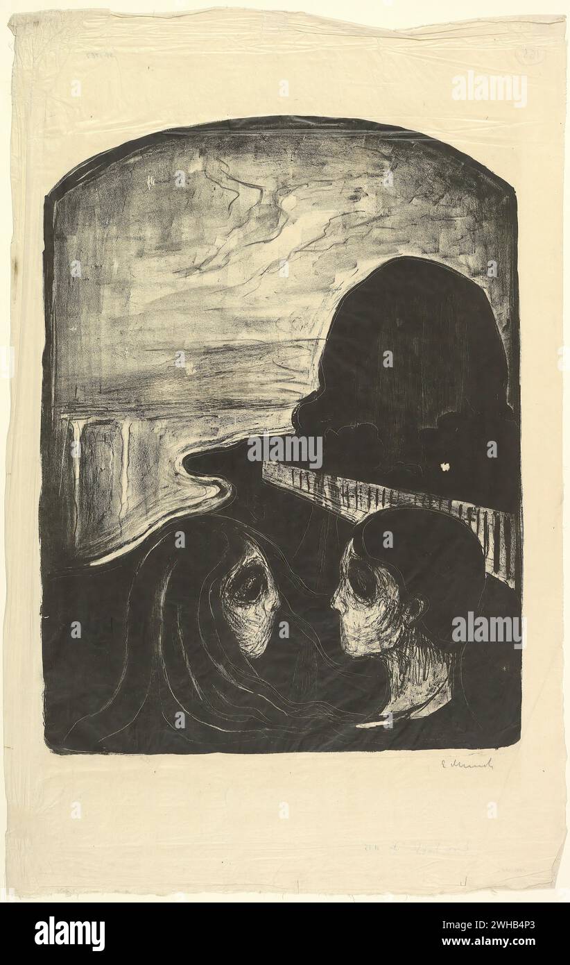 Edvard Munch (1863-1944) - norvégien - Expressionnisme - attraction i [1896/1 Banque D'Images