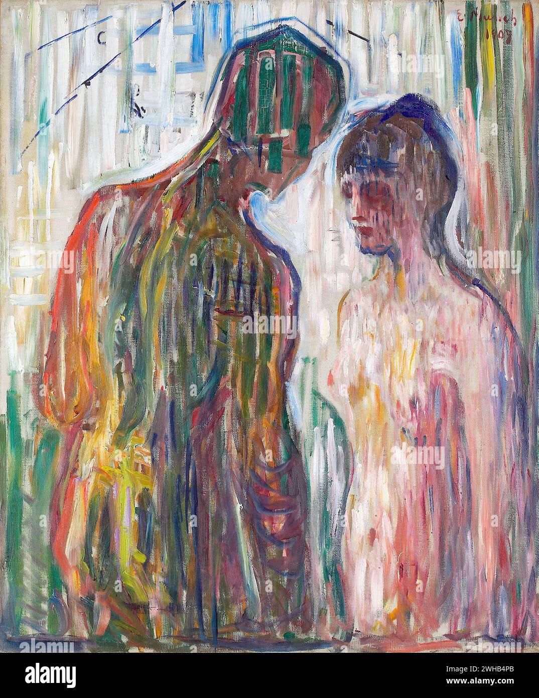 Edvard Munch (1863-1944) - norvégien - Expressionnisme - Cupidon et psychisme, 190/1 Banque D'Images