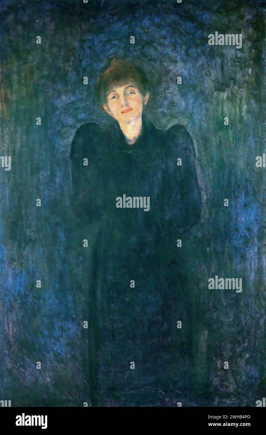 Edvard Munch (1863-1944) - norvégien - Expressionnisme - dagny juel przybyszewska [1893/1 Banque D'Images