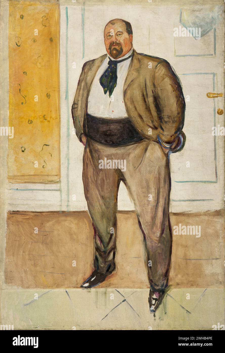 Edvard Munch (1863-1944) - norvégien - Expressionnisme - consul christen sandberg [1901/1 Banque D'Images