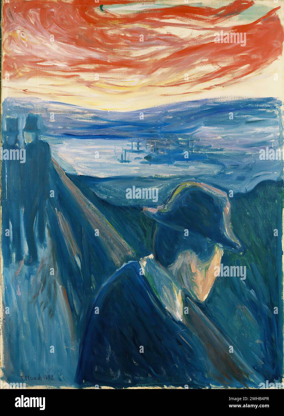 Edvard Munch (1863-1944) - norvégien - Expressionnisme - Desperatio/1 Banque D'Images