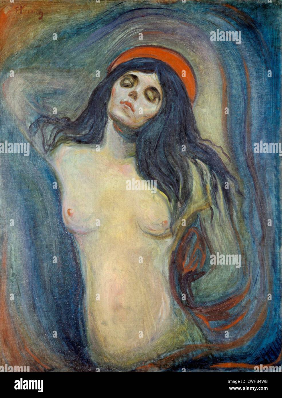 Edvard Munch (1863-1944) - norvégien - Expressionnisme - madone [1894/1 Banque D'Images