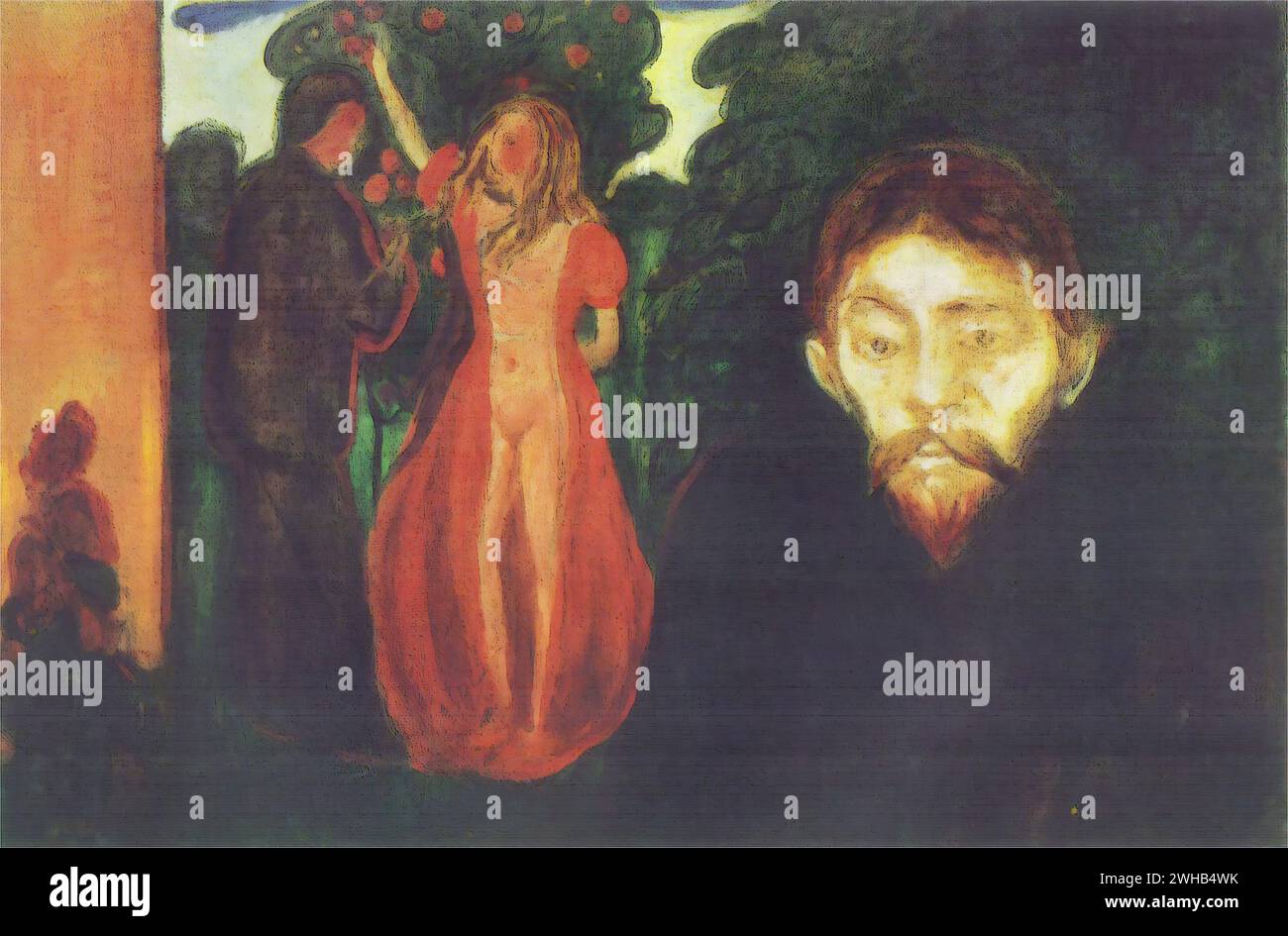 Edvard Munch (1863-1944) - norvégien - Expressionnisme - jalousie [1895/1 Banque D'Images