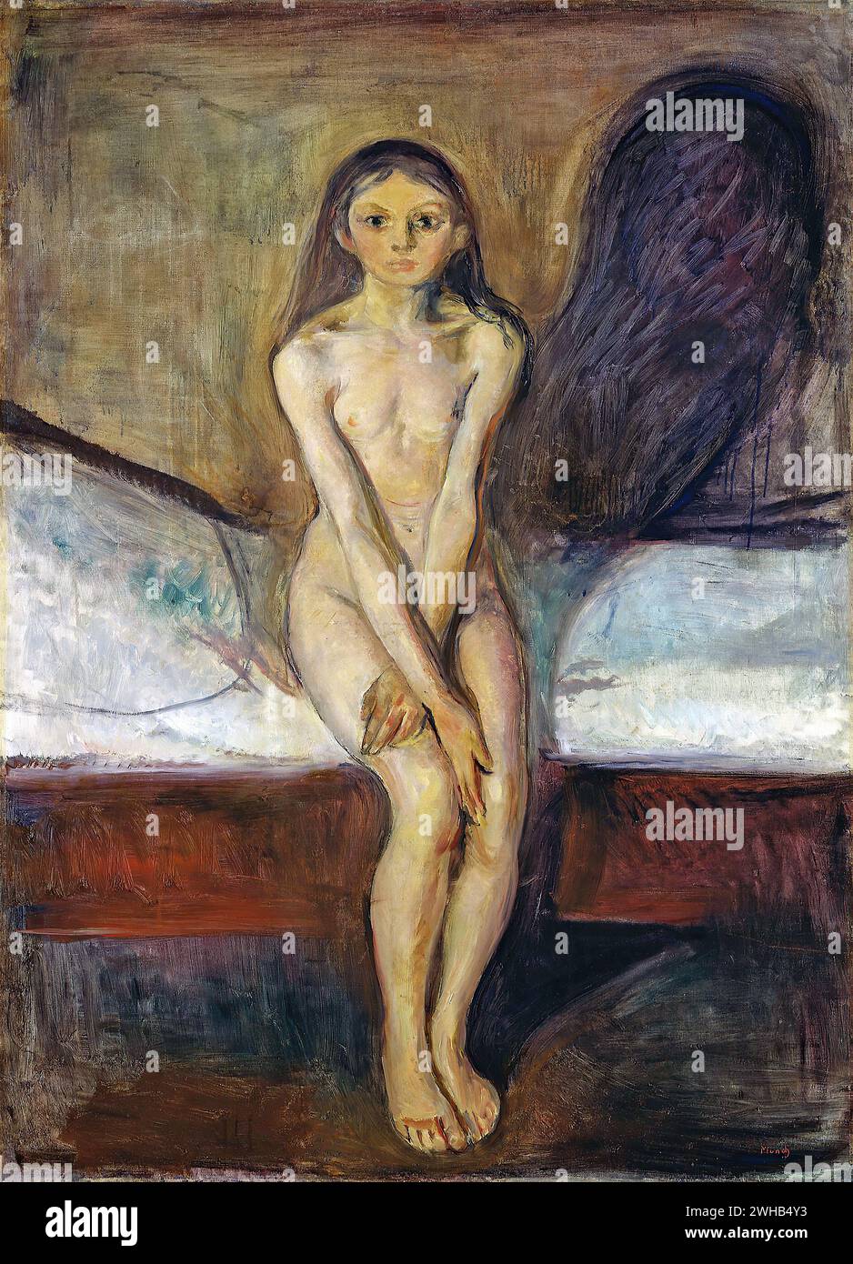 Edvard Munch (1863-1944) - norvégien - Expressionnisme - puberté [1894-95/1 Banque D'Images