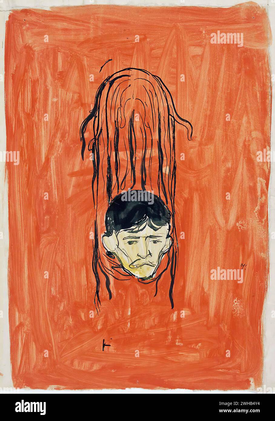 Edvard Munch (1863-1944) - norvégien - Expressionnisme - salomé paraphrase [1894 - 98/1 Banque D'Images