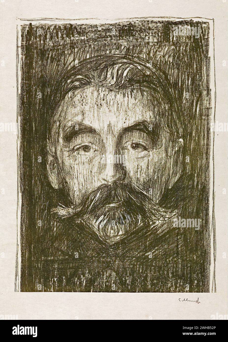 Edvard Munch (1863-1944) - norvégien - Expressionnisme - stéphane mallarme [1897/1 Banque D'Images