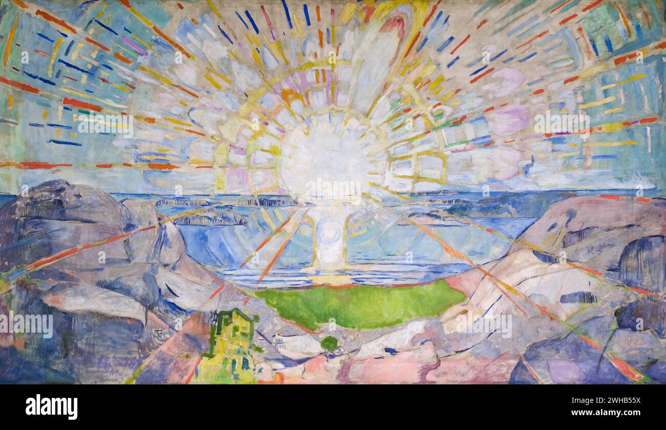 Edvard Munch (1863-1944) - norvégien - Expressionnisme - le soleil, 191/1 Banque D'Images