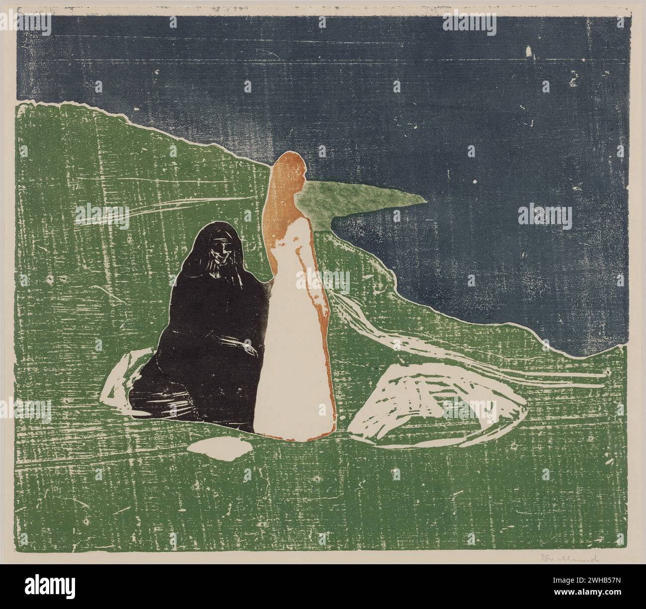 Edvard Munch (1863-1944) - norvégien - Expressionnisme - femmes sur la plage [1898/1 Banque D'Images