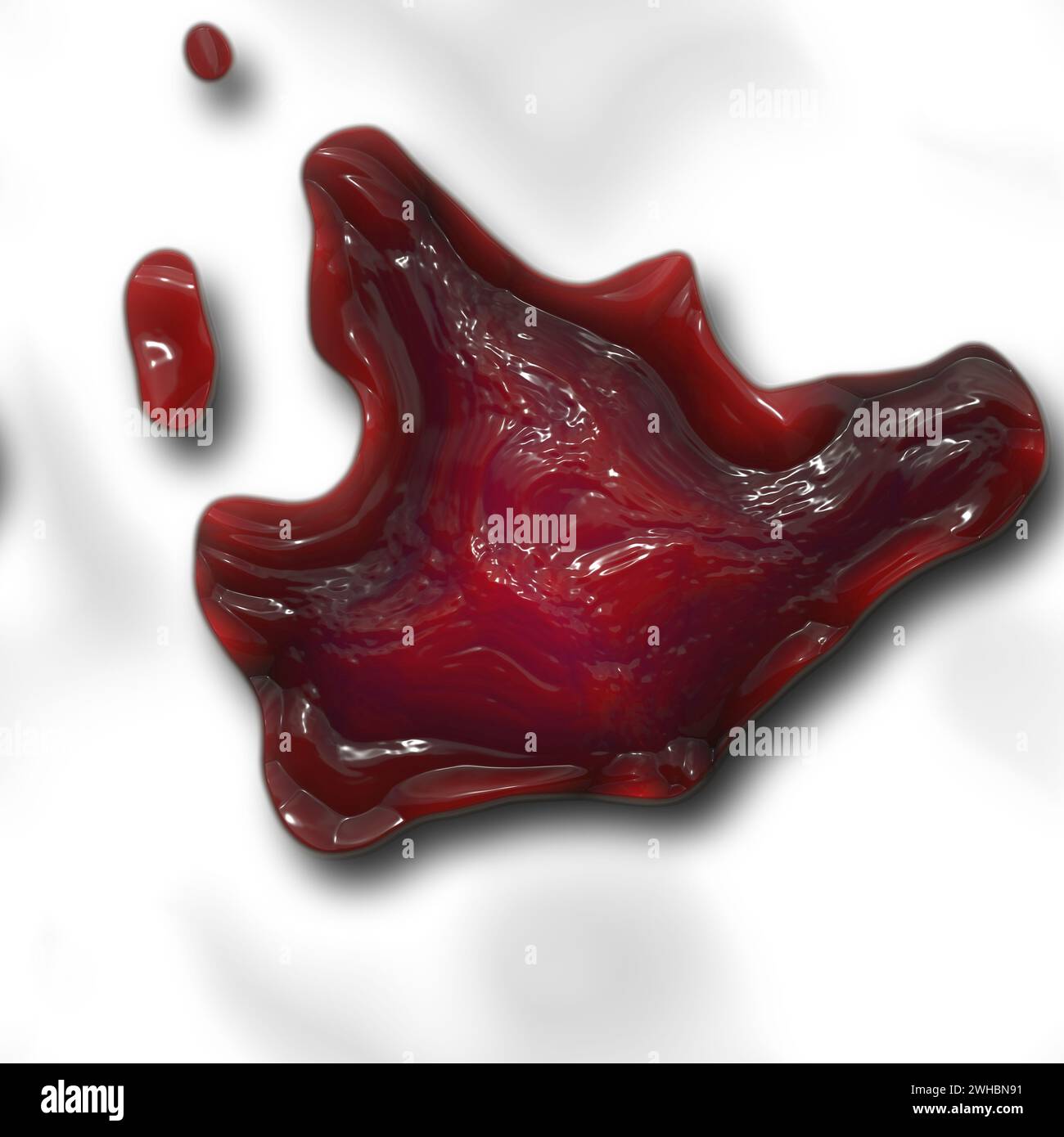 Caillot de sang Banque D'Images