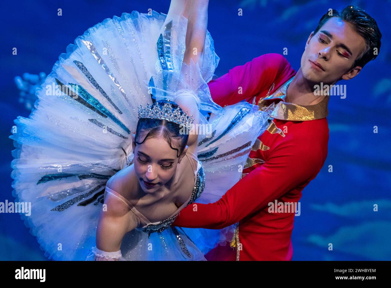 Le casse-noisette est interprété par Varna International Ballet and Orchestra au New Wimbledon Theatre, Londres, Royaume-Uni. Banque D'Images