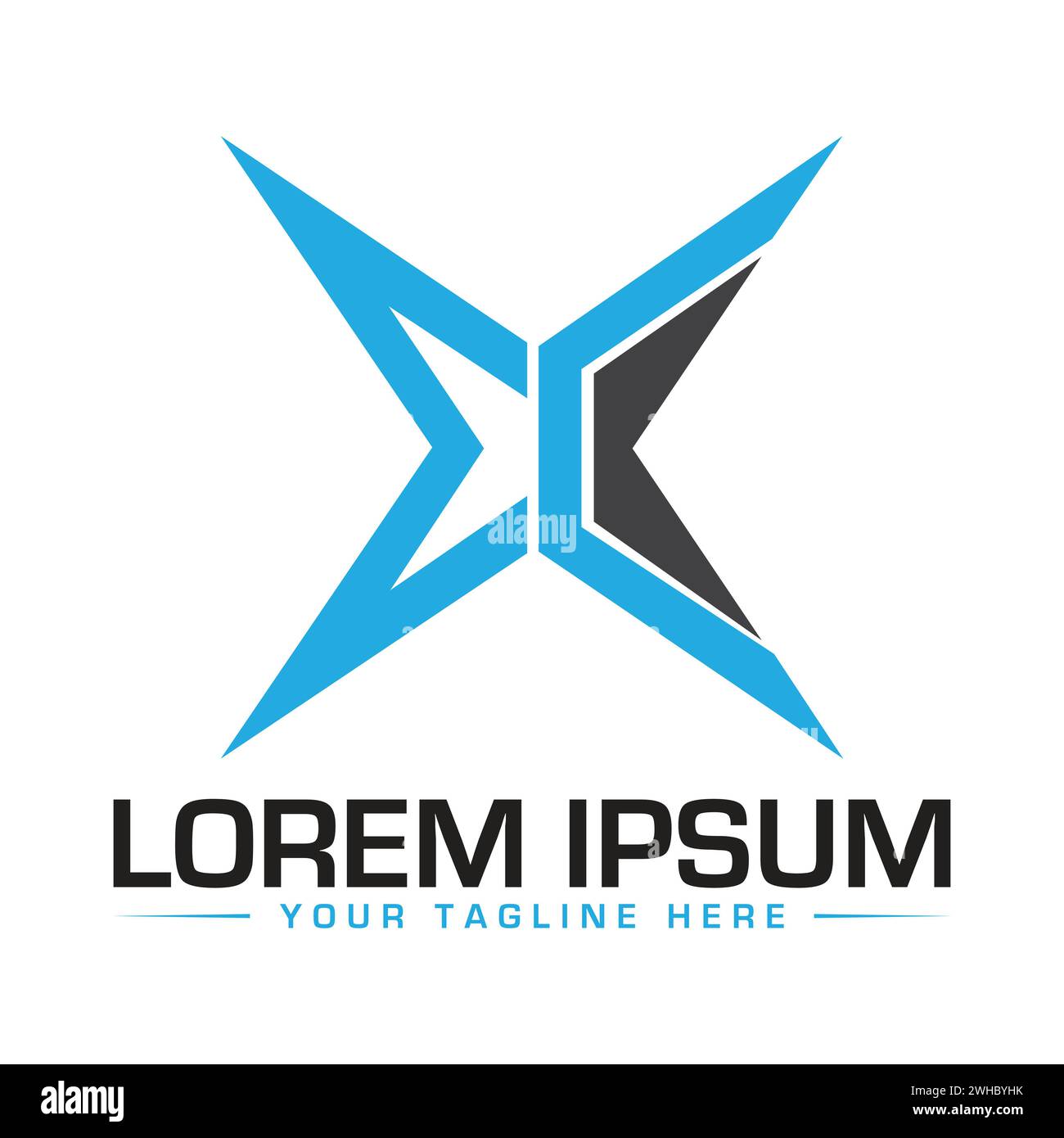 Logo de lettre EC. Illustration de Vecteur