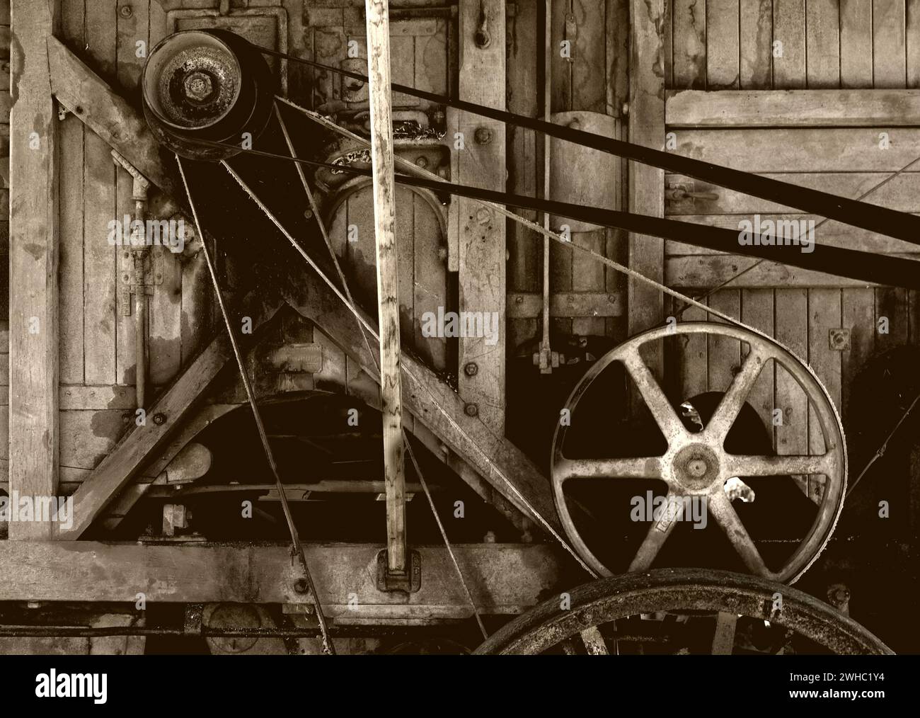Old farm machinery Banque D'Images