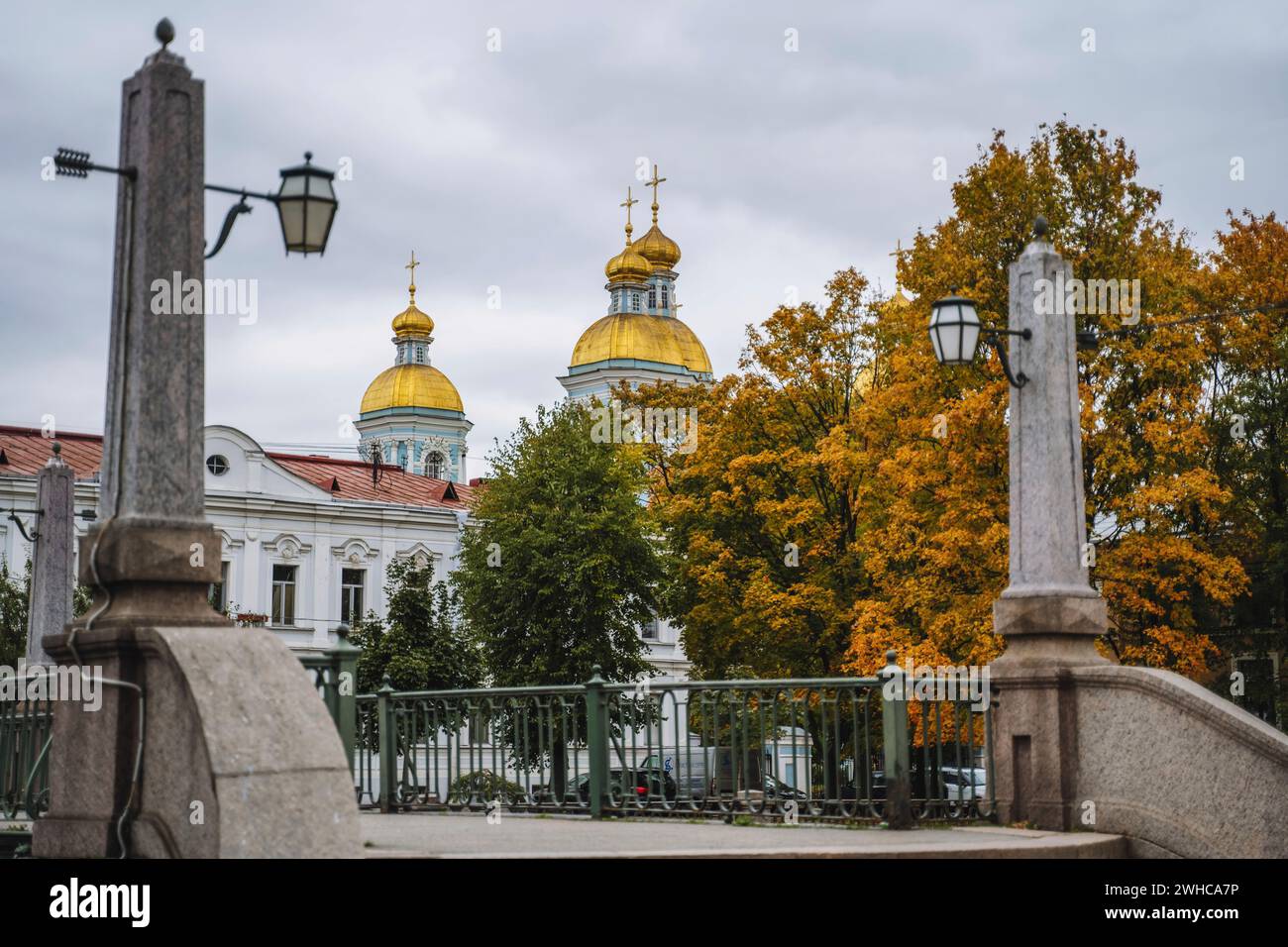 La Cathédrale St Nicholas, Naval de Saint-Pétersbourg, Russie Banque D'Images