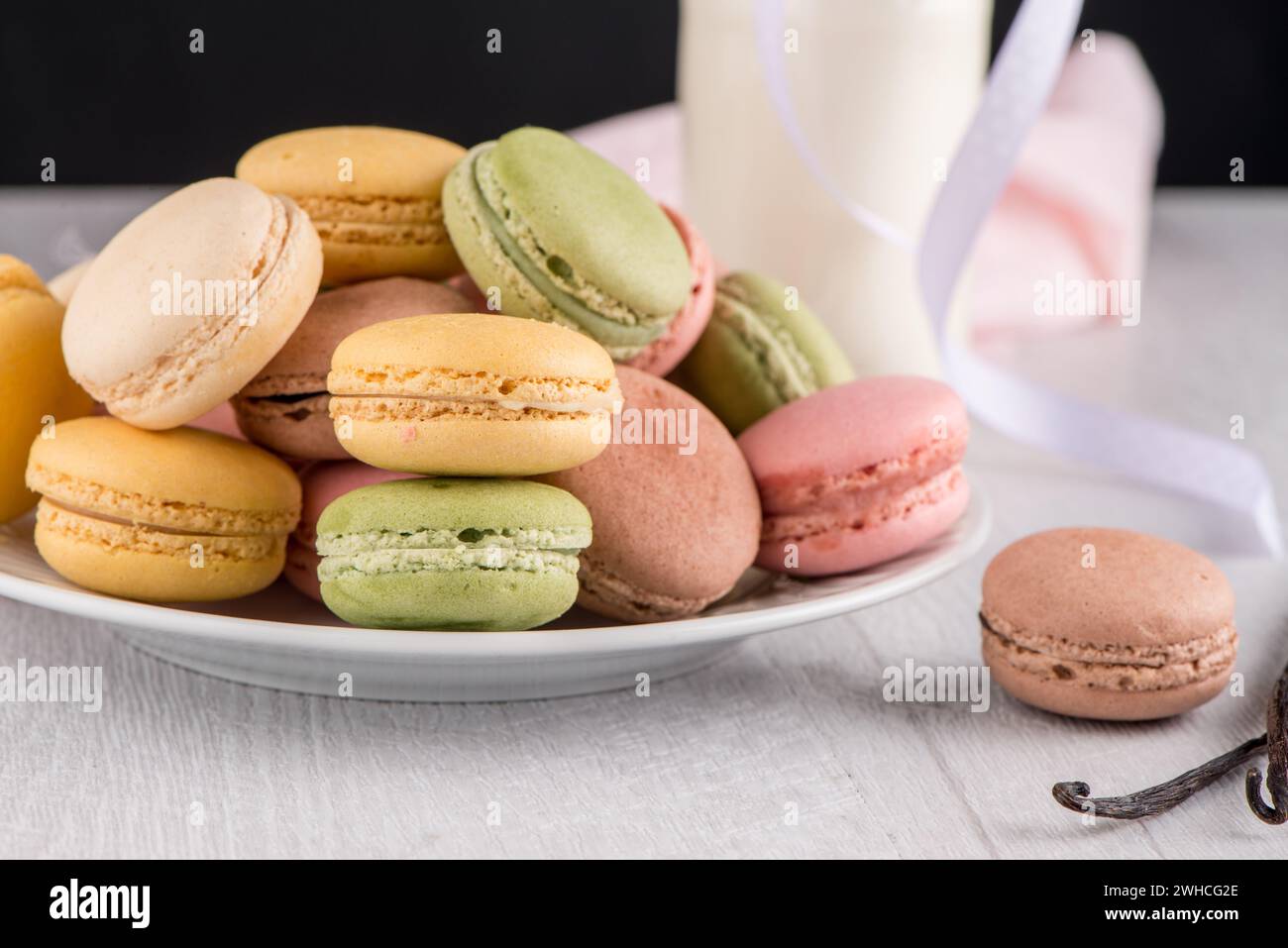 Macarons classiques Banque D'Images