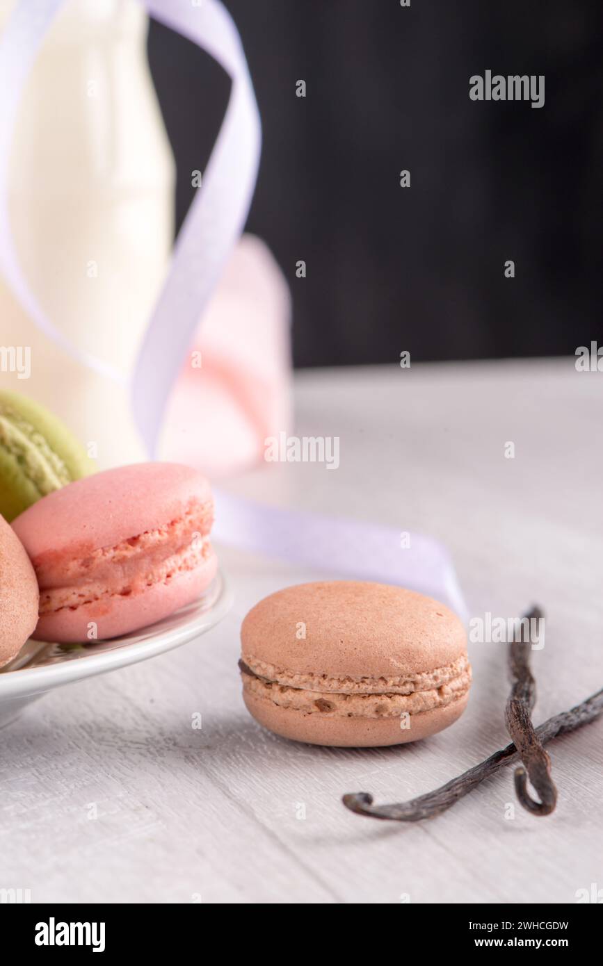 Macarons classiques Banque D'Images