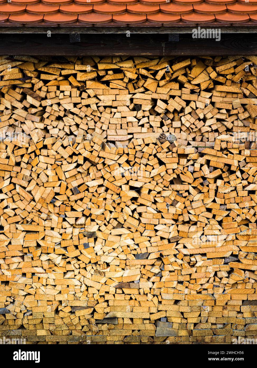 Pile de bois de chauffage Banque D'Images