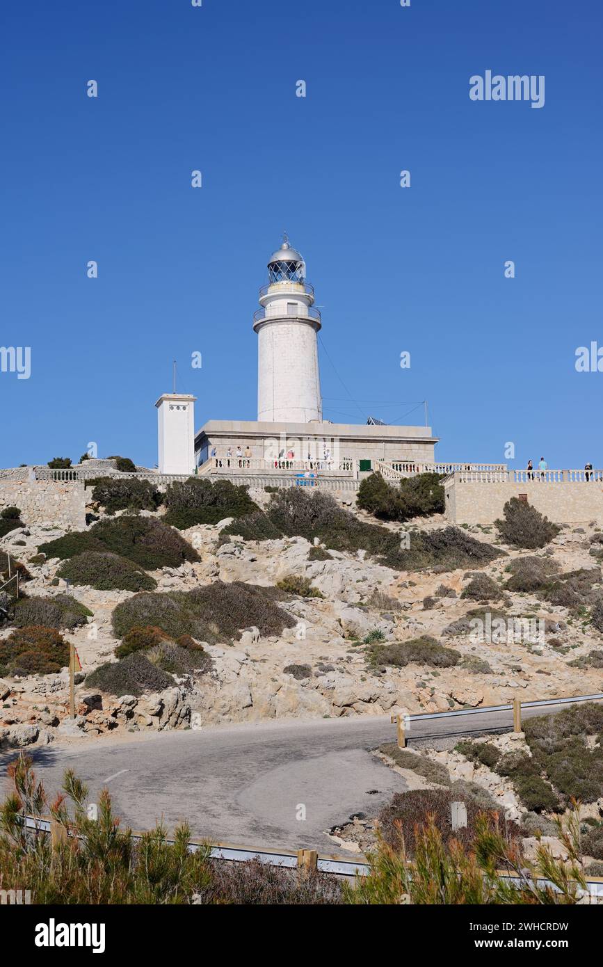 Phare, Cap Formentor, Majorque, Îles Baléares, Espagne Banque D'Images