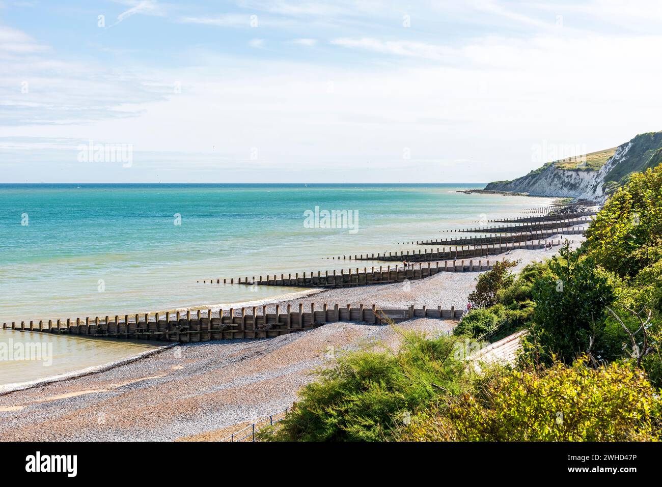 Côte anglaise près d'Eastbourne, West Sussex, Angleterre, Royaume-Uni Banque D'Images