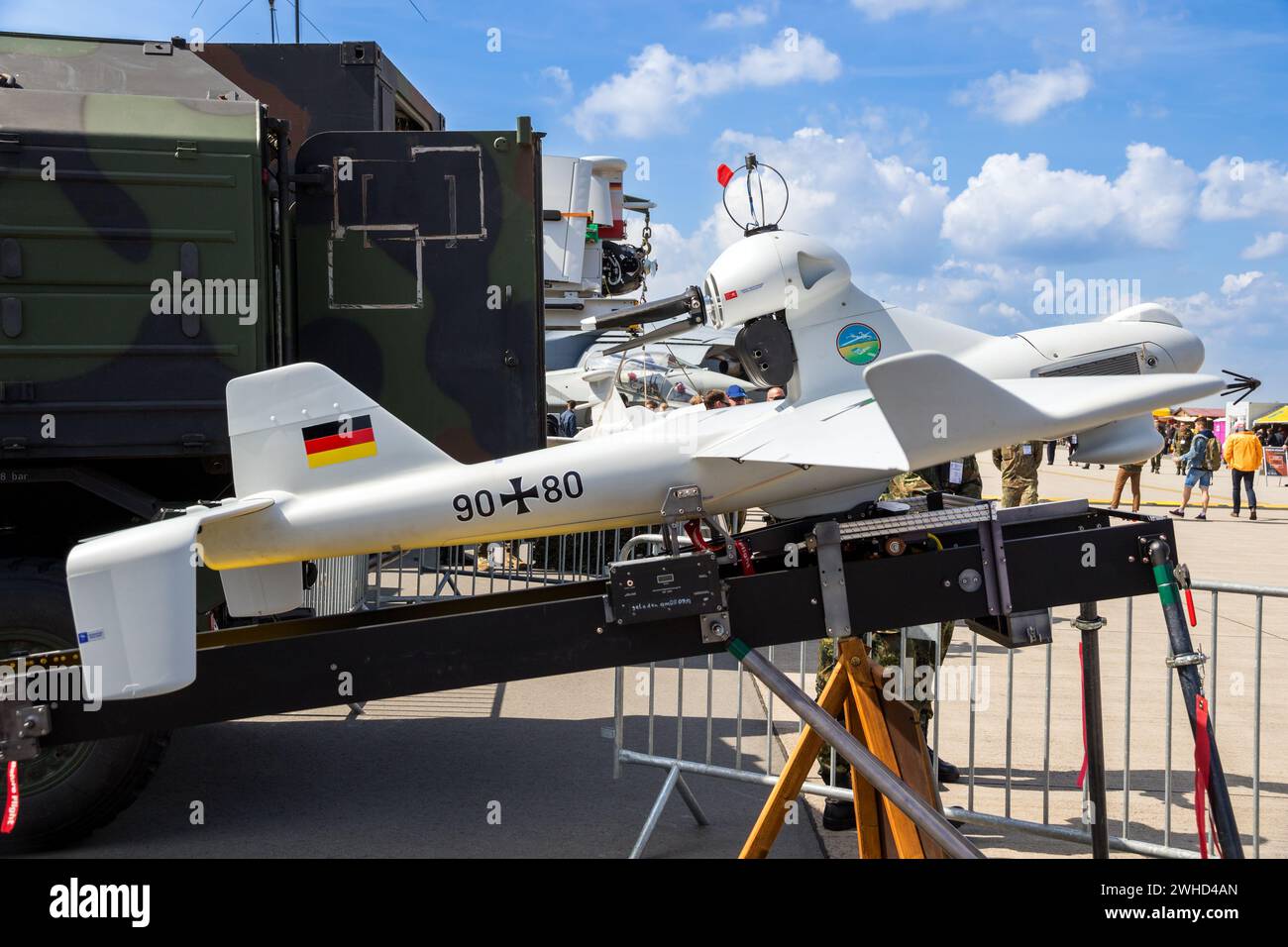 EMT Luna X-2000 drone de reconnaissance de l'armée allemande à l'ILA de Berlin. Allemagne - 27 avril 2018 Banque D'Images