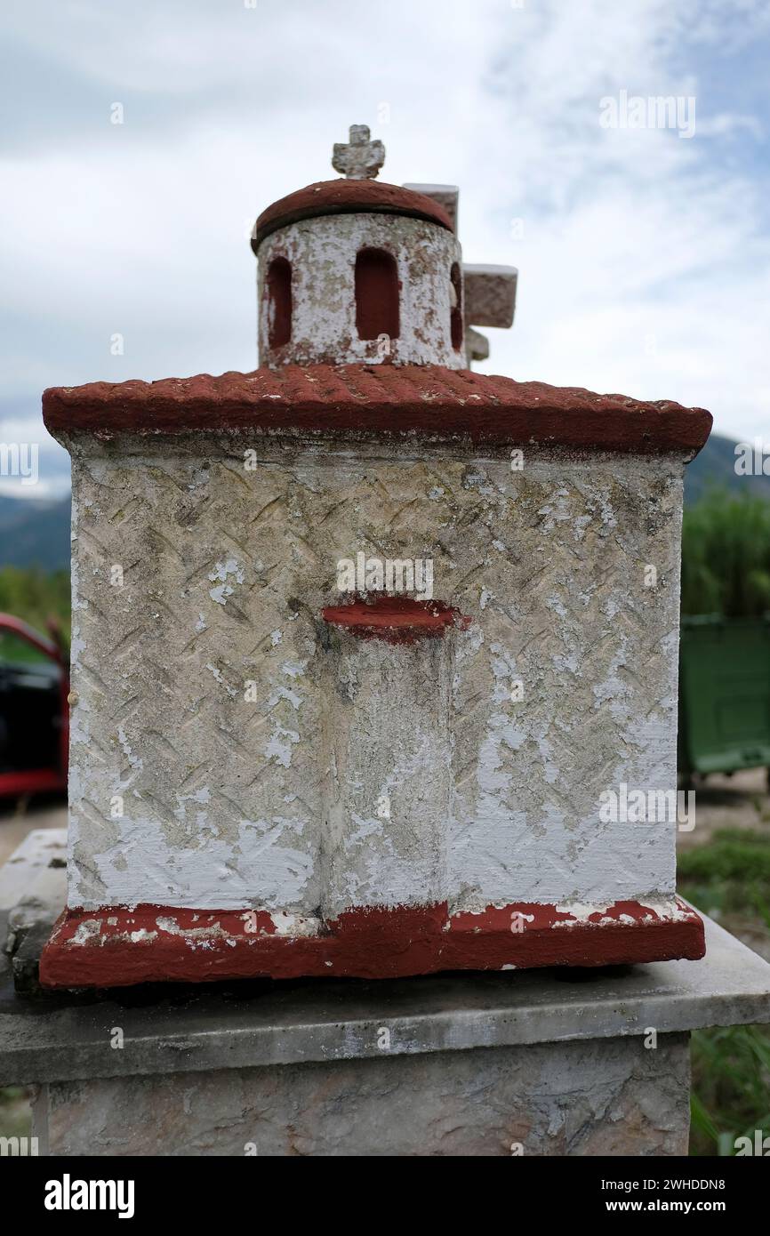 Grèce, Parga, bord de route capel sur le chemin d'Achéron Banque D'Images