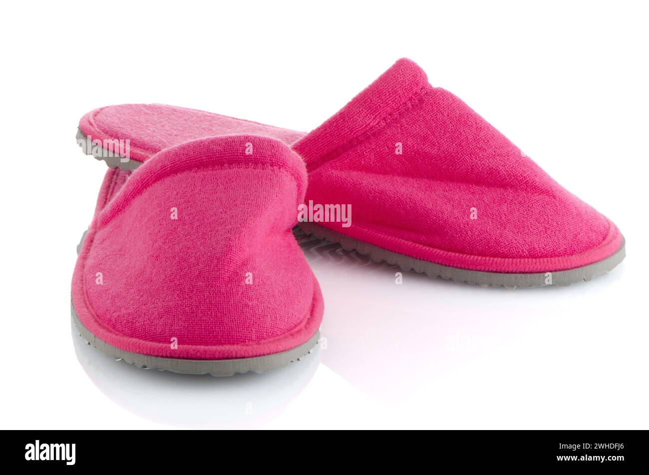 Une paire de chaussons rose Banque D'Images