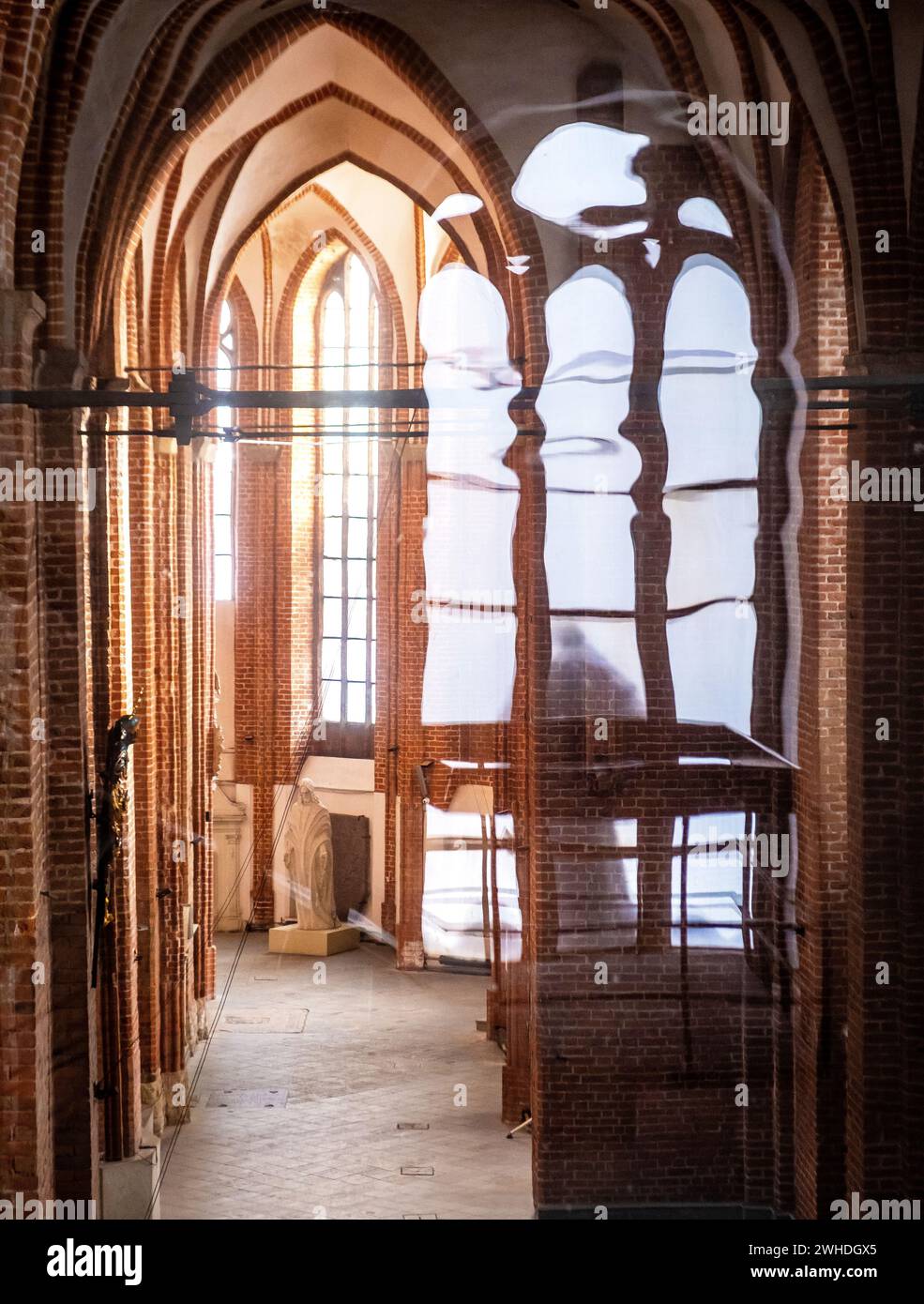 Intérieur de Église de Pierre à Riga, Lettonie Banque D'Images
