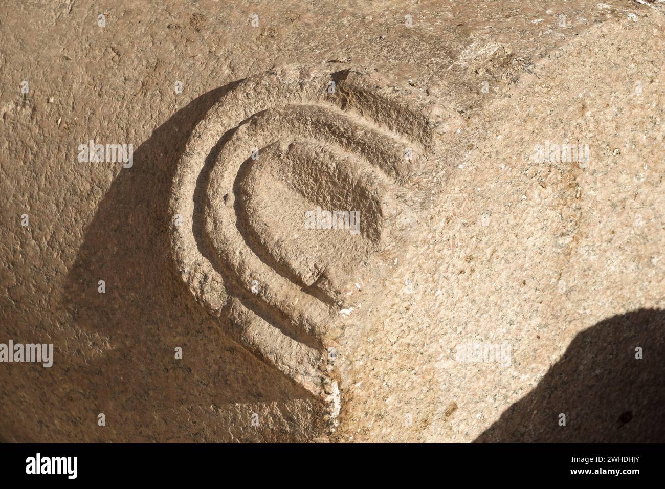 Le monastère blanc près de la ville haute-égyptienne de Sohag, au moyen-Égypte Banque D'Images