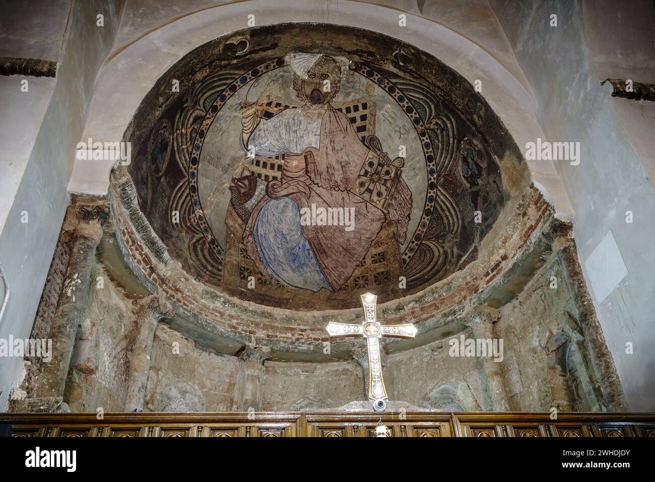 Le monastère blanc près de la ville haute-égyptienne de Sohag, au moyen-Égypte Banque D'Images